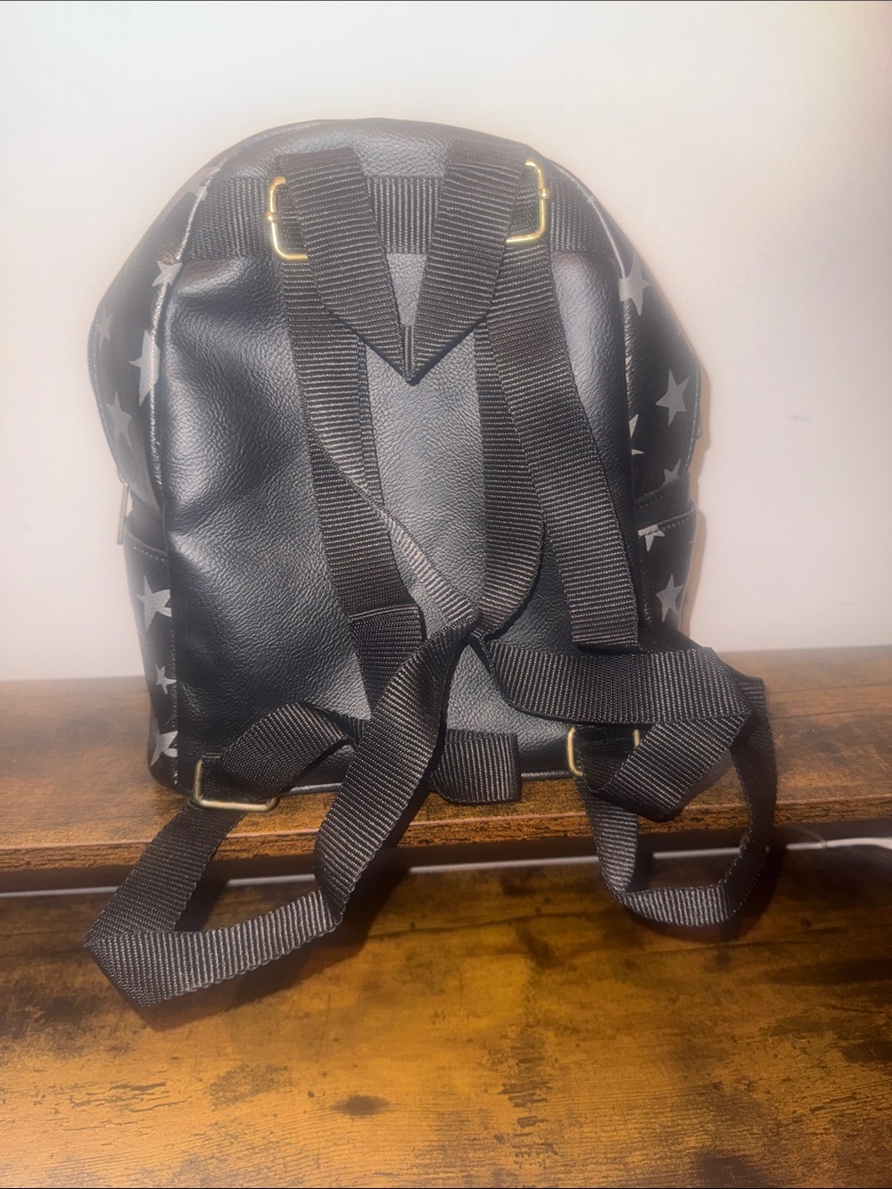 Loungefly Disney Dumbo Black and Gold Star Mini Backpack - Picture 4 of 6